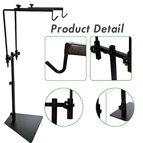 Adjustable Reptile Lamp Stand Floor Light Holder, Hook Hanging Heat Lamp for Reptile Amphibian Terrariums Tortoise and Other Cold Blooded Animal Enclosures Glass Terrarium Heating Light… (Modern 2)