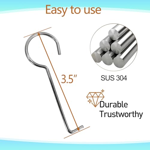 Neodrain 2 PCS Shower Drain Lifting Hook, Drain Key remove, 304 stainless steel Shower Drain Grate Puller for Drain Grate Daily Clean