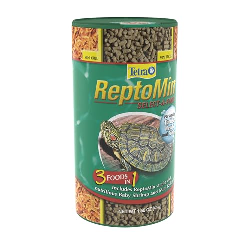 Tetra ReptoMin Select-A-Food 1.55 Ounces, For Aquatic Turtles, Newts And Frogs, Variety Pack - size: 1.55 Ounce (Pack of 1)