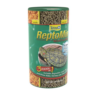 Tetra ReptoMin Select-A-Food 1.55 Ounces, For Aquatic Turtles, Newts And Frogs, Variety Pack - size: 1.55 Ounce (Pack of 1)