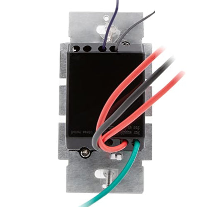 Maxxima Low Voltage 0-10V Slide Dimmer Switch LED & Incandescent Compatible | Vertical Slide Light Control, On/Off Switch, Wall Plate Included