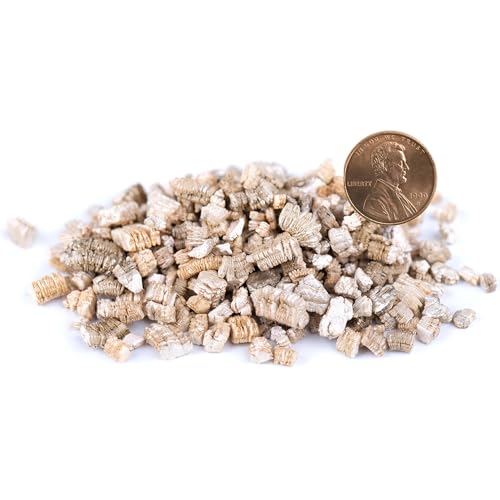 Organic Coarse Vermiculite for Indoor Gardening Plants and Mushrooms – Enhances Soil Aeration, Seed Germination, Rooting Cuttings – Small Packages and Bulk (Vermiculite Grade 4 – Coarse, 3 qt) - color: Vermiculite Grade 4 - Coarse, size: 3 qt