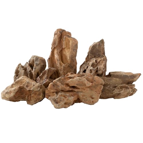 Dragon Stone Aquariums Decor Natural Terrarium Rocks for Fish Tank Decorations, Aquascaping, Landscaping, Vivariums Decorative Stone, Vivariums Paludarium Amphibian Enclosures and Gardens-3lb - color: Dragon Stone, size: 3Lb (2-5 inch)