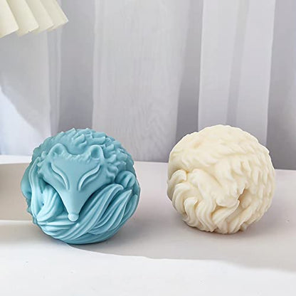 Fox Resin & Silicone Animal Molds - 3D Fox & Candle Molds for Soap & Candle Making - color: candle-fox