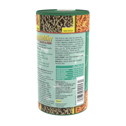 Tetra ReptoMin Select-A-Food 1.55 Ounces, For Aquatic Turtles, Newts And Frogs, Variety Pack - size: 1.55 Ounce (Pack of 1)