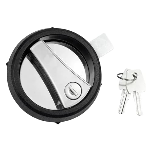 MS901 Black Electric Panel Cam Lock 1PC Round Security Lock for Electrical Enclosures Cabinets Boxes Replacement Enclosure Lock