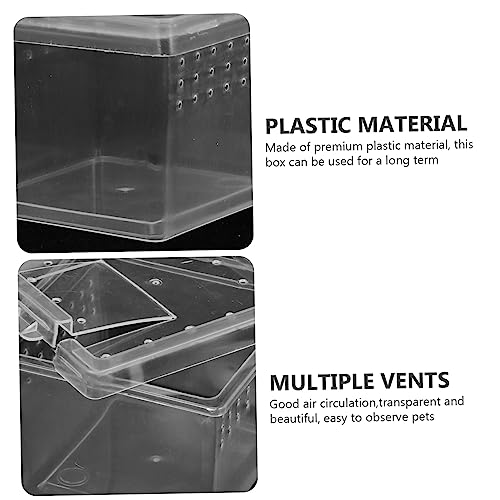WOONEKY Full Observation Reptile Breeding Box Plastic Reptile Box Ventilation Fine Craftsmanship