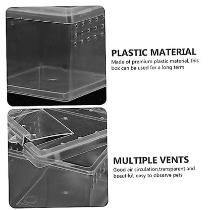WOONEKY Full Observation Reptile Breeding Box Plastic Reptile Box Ventilation Fine Craftsmanship