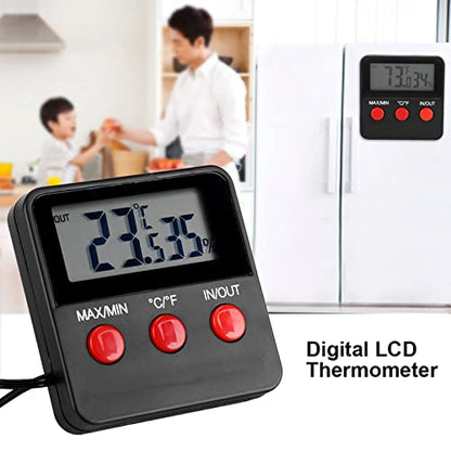 Digital LCD Thermometer Hygrometer Temp Humidity Monitor Meter for for Egg Incubator Reptile TankIndoor Indoor Outdoor Data, Thermometer Hygrometer, Thermometer Hygrometer, Digital LCD Thermometer