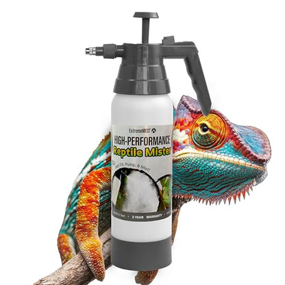 ExtremeMIST High-Performance Reptile Mister - Ultra-fine Reptile Sprayer & Terrarium Humidity Fogger for Geckos, Chameleons, Turtles and Lizards - The Ultimate Pump Sprayer & Humidifier - 20 Oz Bottle - size: One Size