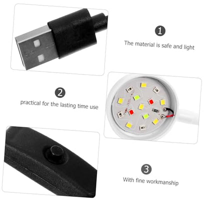 Sosoport Aquarium Led Light Clamp Fish Tank Lamp for Daily Use Easy to Install Lightweight for Aquatic Plants and Reptile Farming