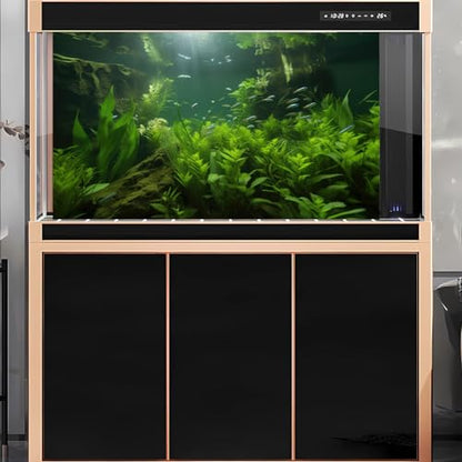 2 Packs Underwater Aquarium Background Lush Green Aquatic Plants Fish Tank Background Undersea Stone with Moss Tropical Reptile Tank Backgrounds Under The Sea World Aquarium Backgrounds 24x12in - color: Dark Green, size: 24(W)x12(H)in