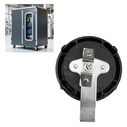 MS901 Black Electric Panel Cam Lock 1PC Round Security Lock for Electrical Enclosures Cabinets Boxes Replacement Enclosure Lock