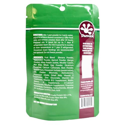 Pangea Gecko Diet Sample Bundle - 2oz Fig & Insects, Watermelon, Breeding Formula, Apricot, & Papaya Diets