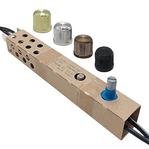 LED Rotary Dimmer Switch for Floor Lamp, Incandescent, Halogen Lamps (Knobs with 4 Colors)