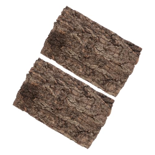 2pcs Bark Background for Reptile Terrarium Realistic Climbing Decor for Lizard Snake Turtle and Amphibians Substrate Bedding and Habitat Decor