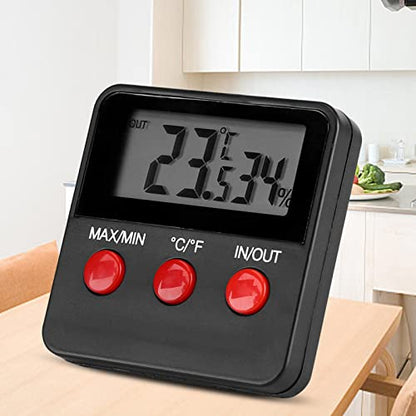 Digital LCD Thermometer Hygrometer Temp Humidity Monitor Meter for for Egg Incubator Reptile TankIndoor Indoor Outdoor Data, Thermometer Hygrometer, Thermometer Hygrometer, Digital LCD Thermometer