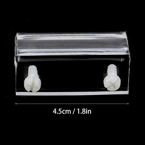 4Pcs Aquarium Lid Clips, Acrylic Material, Stable Support Clamp for Fish Tank Cover, Ideal for Open Tanks and Reptile Enclosures