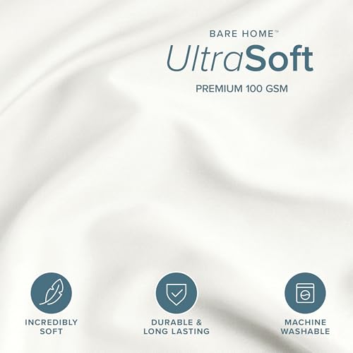 Bare Home Bedding Duvet Cover Extra Long Size - Premium 1800 Super Soft Collection - Lightweight, Cooling Duvet Cover - Soft Breathable Bedding (Twin/Twin XL, Cream) - color: 13 - Cream (No Comforter), size: Twin/Twin XL