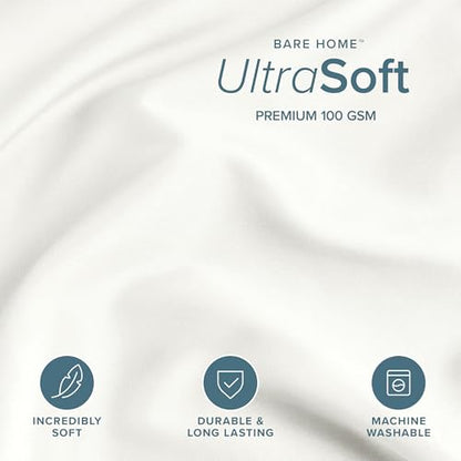 Bare Home Bedding Duvet Cover Extra Long Size - Premium 1800 Super Soft Collection - Lightweight, Cooling Duvet Cover - Soft Breathable Bedding (Twin/Twin XL, Cream) - color: 13 - Cream (No Comforter), size: Twin/Twin XL