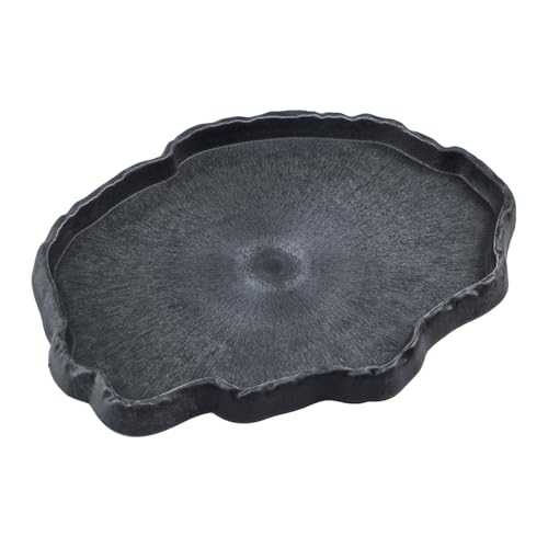 Reptile Water Dish, Reptile Feeding Dish Corner Bowl Breadworm Feeding Food Bowl, Terrarium Decor Bowls for Bearded Dragon Lizard Frog Leopard Gecko Tortoise Hermit Crab Chameleon (XLarge) - size: XLarge