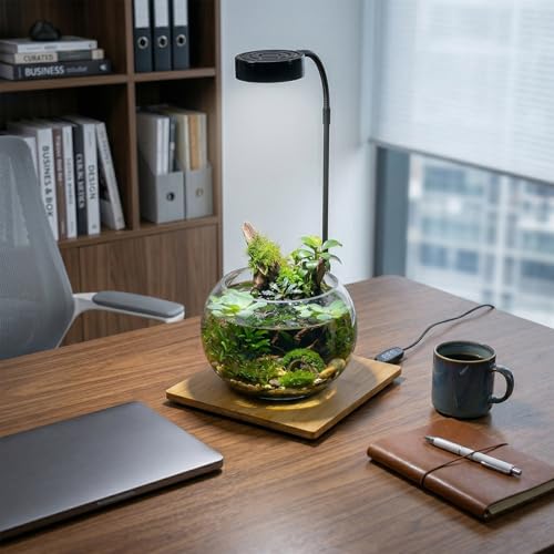 AREPK Aquarium Light Full Spectrum LED, for Under 3 Gallon Fish Tank, Light with Timer Auto On/Off, Betta Fish Tank,Indoor Plant Growth, Potted Plants, Succulent, Miniature Gardening Landscape (5)