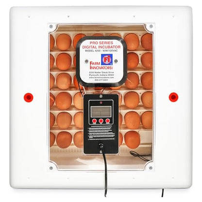 Farm Innovators 41 Egg Digital Circulated Air Incubator w/Auto Turning & Humidity Control - Automatic Incubating Machine for Hatching Chicken Eggs and Poultry Farming