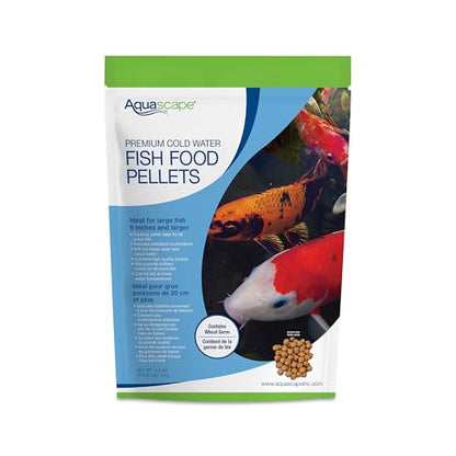 Aquascape Premium Cold Water Fish Food Pellets (4.4 lbs / 2 kg) - size: 4.4 Pound (Pack of 1), style: Large Pellet