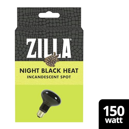 Zilla Incandescent Spot Bulb, for Nocturnal Reptile Species, Night Black - size: Pack of 1, style: Night Black (150W)