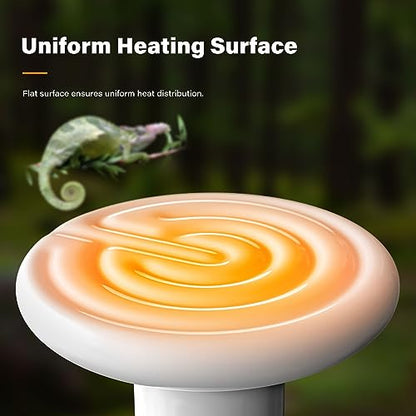 YSSOA 100W Ceramic Heat Emitter, Reptile Heat Bulbs, Ceramic Heat Lamp for Reptiles, Amphibian, Chicken, Dog, Cat, 2 Pack, White - color: White, size: 2 Pack, style: 100W