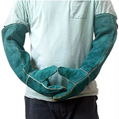 Animal Handling Gloves Bite Proof, 60 cm 23.6 Inch Reinforced Padding Non Scratch for Handling Falcon Dog Cat Bird Reptile Snake Anti Bite Work Gloves Protective Tools
