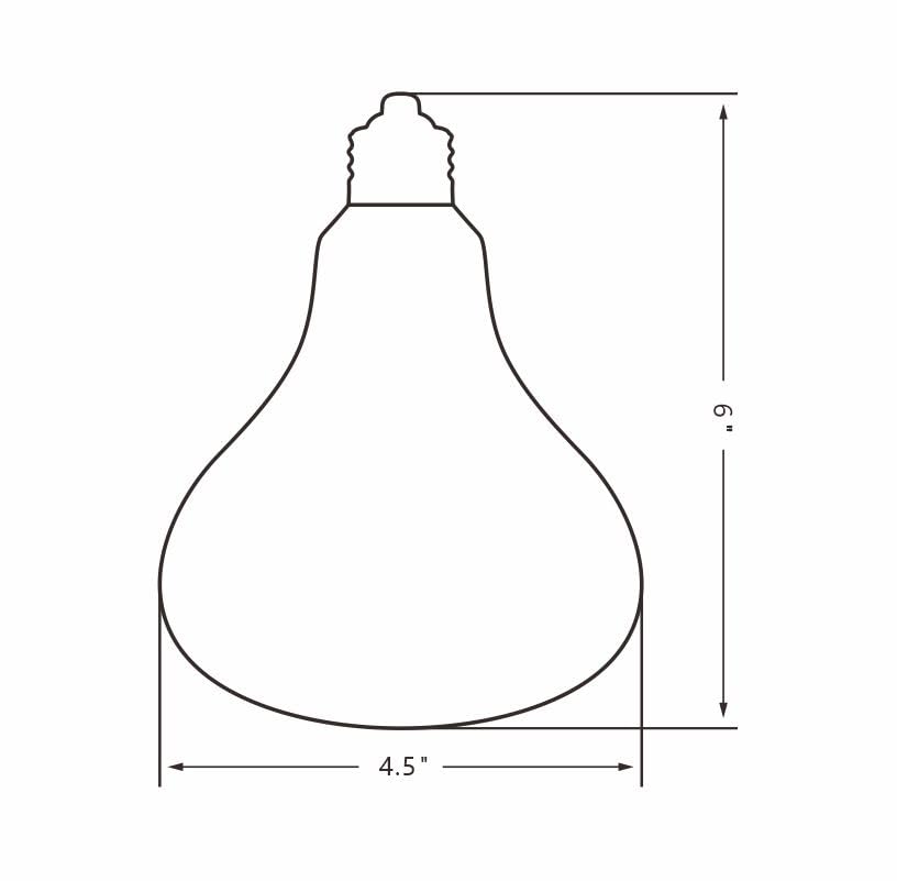 Sundew 125W Reptile Mercury Vapor Bulb, 120V E26 Base, Coated Glass UVA/UVB Basking Lamp, R36 (115mm)