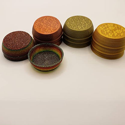 stroodies 0.5oz Crested Gecko Bowls | Multi-Color |12-pack | (Multicolor: AncientBronze, Copper, RealGold, & ShiningRainbow) - color: Multicolor: AncientBronze, Copper, RealGold, & ShiningRainbow