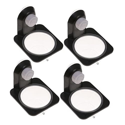 4pcs Reptile Food and Water Bowls Black Feeding Dish for Lizard Gecko Turtle and Other Reptiles Space-Saving Design for Tanks and Boxes