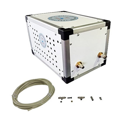 Mid Pressure Misting System - 250 PSI Patio misting System - Up to 40 Nozzles Misting System - For Residential, Warehouse, Industrial Misting - Stainless Steel Misting Nozzles (30 Nozzle System) - size: 30 Nozzle System