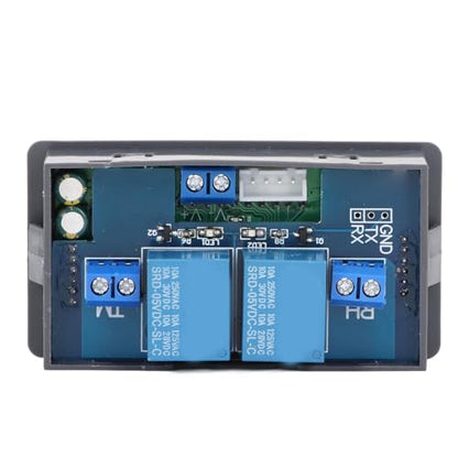 Temperature Humidity Controller Dual Relay Output Digital Thermostat Humidistat Control Module for Greenhouse Reptile Terrarium Home Use ABS Material