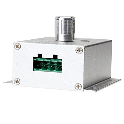 SUPERNIGHT 12V Dimmer Switch, Dimmer Knob Aluminium Case DC12V-24V 8A Single Channel Knob Dimmer Controller for LED Strip Bulb Lamp Light 5050 3528 5630 Single Color LED Strips