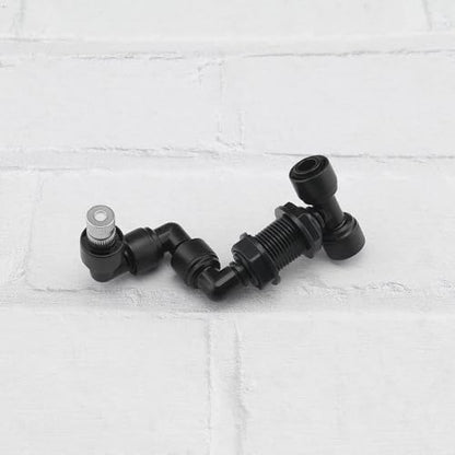 2-Pack Reptile Mister Nozzles 360° Adjustable Nozzles Reptile Fogger Mist for Rainforest Tank Flower Aquarium System (Single Head) - size: Single Head