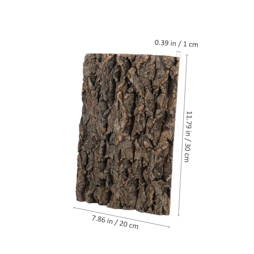 VANZACK 2pcs Reptile Cork Bark for Fish Tank Landscaping Natural Decorative Climbing Accessories for and Snake Habitats Safe Sturdy and Design