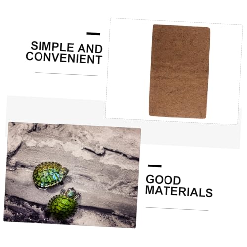 YARNOW 3pcs Reptile Supplies Mat Breathable Bedding Liner Cypress Mulch Reptile Bed Mat for Lizard Tank Accessories