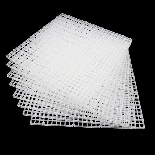 Aquarium Fish Tank Bottom Isolation 8 Pcs, Plastic Egg Crate Grid Divider Tray Egg (L 8pcs) - size: L 8pcs