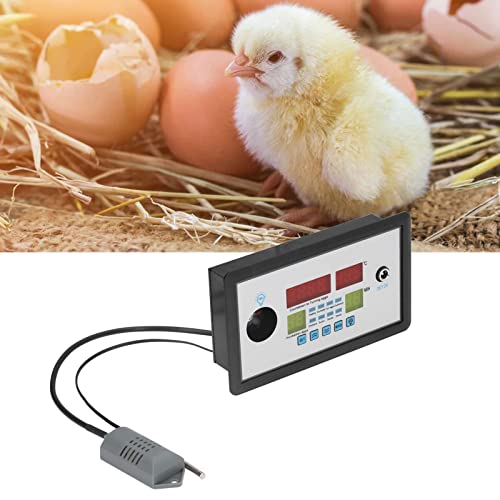Zerodis Poultry Incubator Thermostat, Humidity and Temperature Intelligent Egg Incubator Thermostat Reptile Incubator Thermostat Incubator Thermostat for Duck Goose Eggs