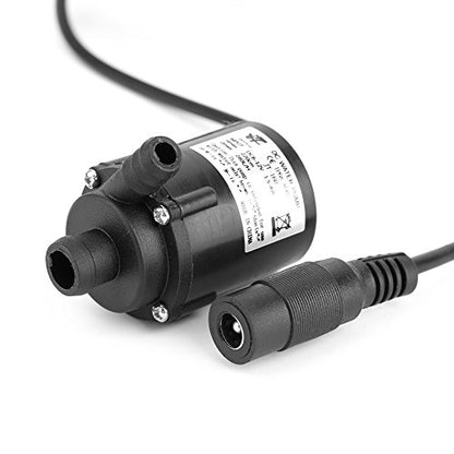 Submersible Pump, DC 6 12V Micro Water Pump 280L H Brushless Motor Ultra Quiet 40dB Aquarium Fountain Pump with 150cm Cable