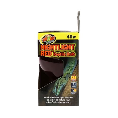 Zoo Med Nightlight Red Reptile Bulb, 40 Watts - size: 40 W