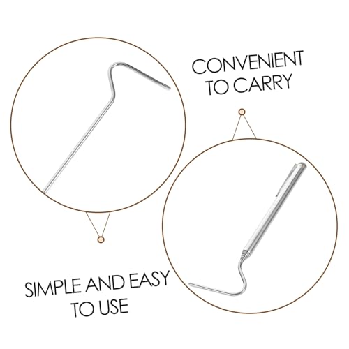 balacoo Stainless Steel Snake Grabber Retractable Reptile Hooks Snake Catching Portable Tool