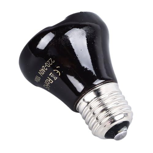 Ceramic Heat Emitter, Heat Lamp Bulbs Ceramic Heat Emitter Reptile Heat Bulb No Light Emitting Heat Bulbs for Chicken Cats Parrots (100w) - size: 100w