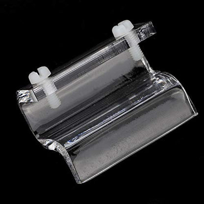 GLOGLOW 4Pcs Aquarium Lid Clips, Acrylic Material, Holds Glass Covers Up to 12mm, Perfect for Fish Tanks and Pet Enclosures