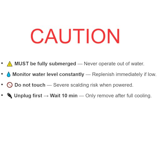 AQUANEAT Aquarium Heater, 300W Fish Tank Heater, Adjustable Submersible Water Thermostat with Thermometer - size: 300W