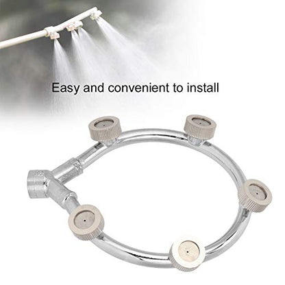 GLOGLOW Greenhouse Humidifier Nozzle Stainless Steel Fine Mist Spray for Propagation House Orchid Room Mushroom Grow Tent