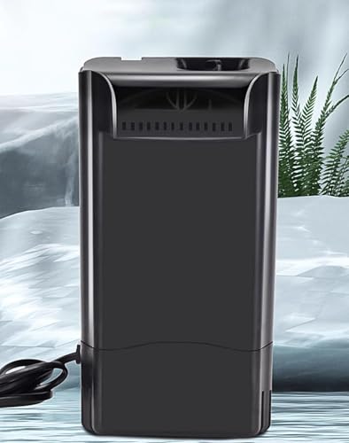 Turtle Tank Filter Reptile Filter Adjustable Quiet Reptile Waterfall Filter 3-Stage Bio-Filtration Low Water Level Internal Aquarium Filters for Reptile Shrimp Frog